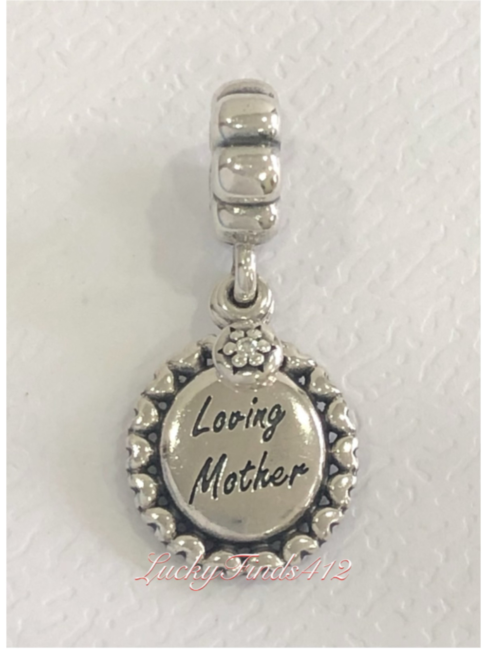 Authentic Pandora Loving Mother Dangle Charm Retired Pandora Charm